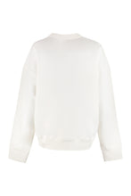 Load image into Gallery viewer, Cotton crew-neck sweatshirt with logo
