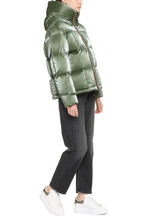 Load image into Gallery viewer, Brielin hooded nylon down jacket

