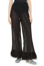 Load image into Gallery viewer, Lumière knitted lurex wide-leg trousers
