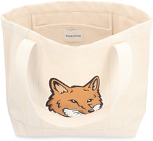 Load image into Gallery viewer, Fox Head Canvas tote bag
