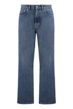 Load image into Gallery viewer, 5-pocket straight-leg jeans
