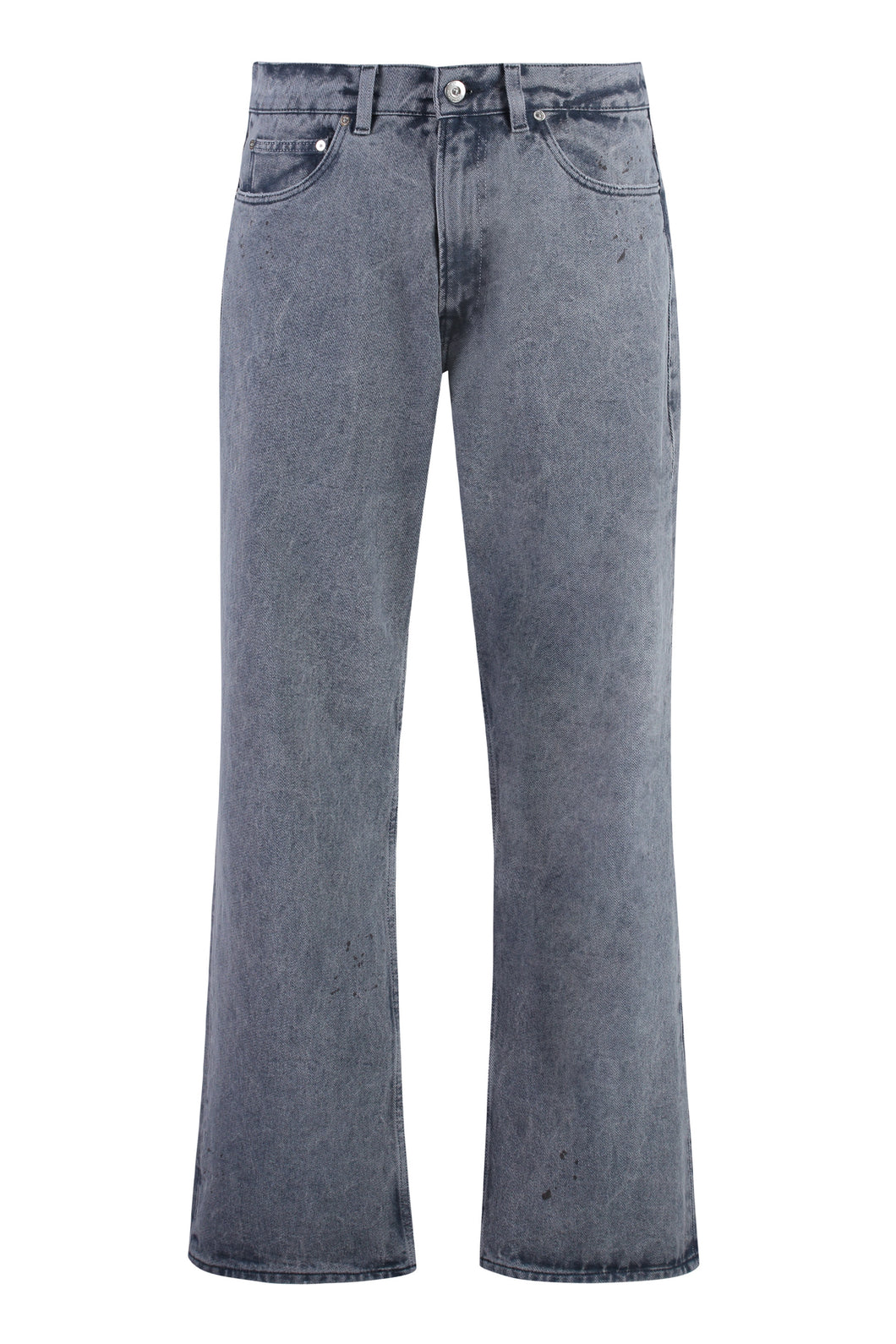 5-pocket straight-leg jeans