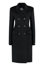 Load image into Gallery viewer, Double-breasted wool coat
