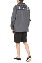 Load image into Gallery viewer, Hooded long nylon windbreaker
