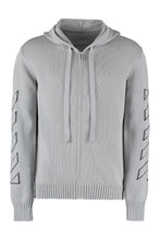 Load image into Gallery viewer, Full-zip cotton sweater
