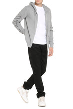 Load image into Gallery viewer, Full-zip cotton sweater

