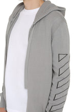 Load image into Gallery viewer, Full-zip cotton sweater
