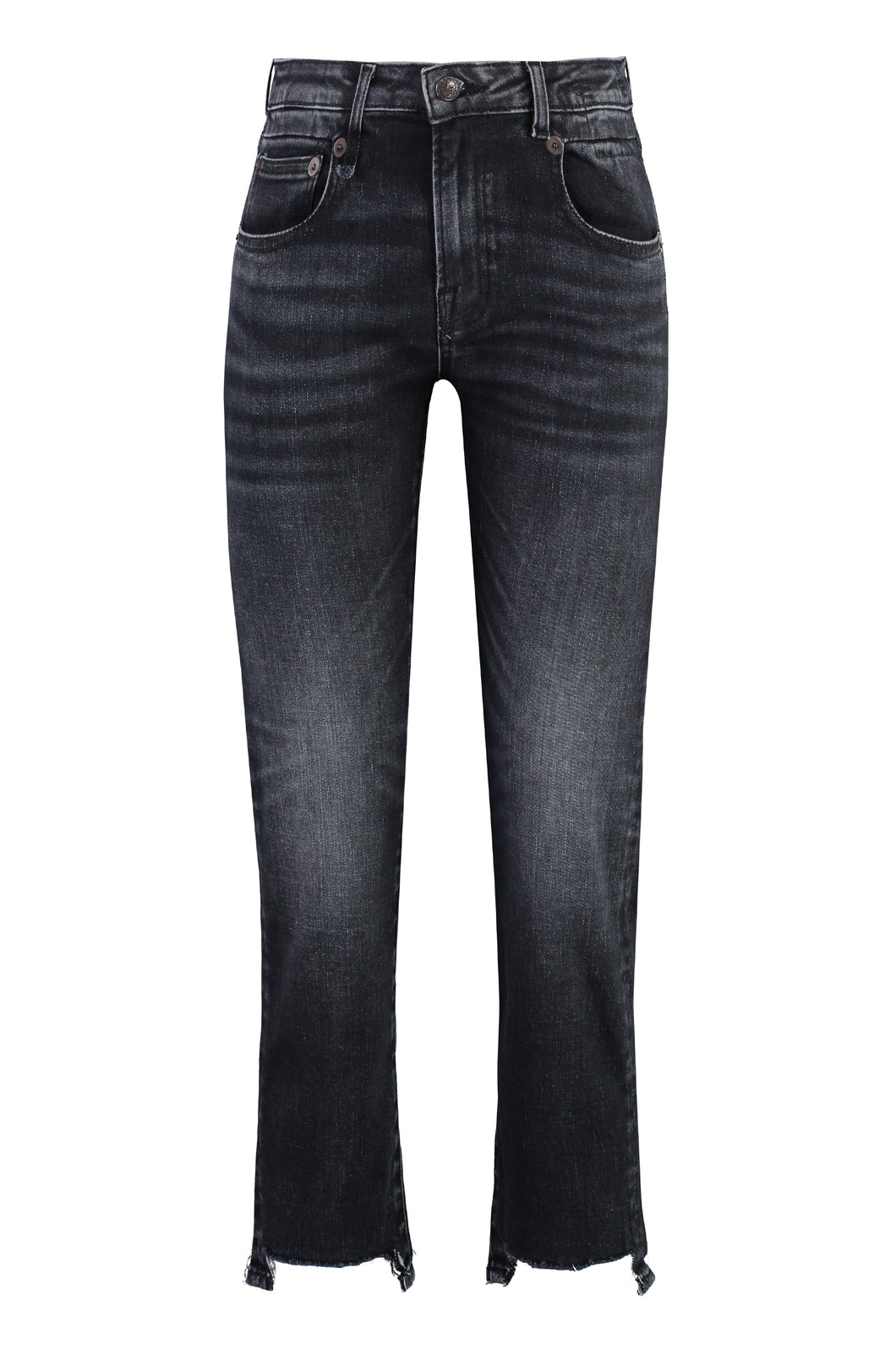 5-pocket straight-leg jeans