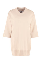 Load image into Gallery viewer, Cotton V-neck sweater
