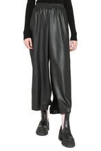 Load image into Gallery viewer, Faux leather wide leg trousers
