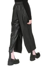 Load image into Gallery viewer, Faux leather wide leg trousers
