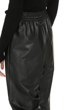 Load image into Gallery viewer, Faux leather wide leg trousers
