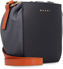 Load image into Gallery viewer, Gusset leather bucket bag
