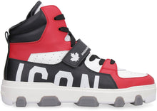 Load image into Gallery viewer, Icon Basket leather high-top sneakers
