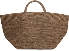 Load image into Gallery viewer, Vanilla raffia tote bag
