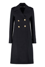 Load image into Gallery viewer, Double-breasted wool and cashmere coat
