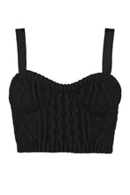 Load image into Gallery viewer, Ribbed knit crop top
